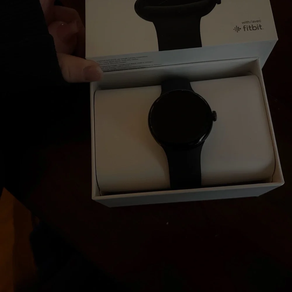 Google Pixel Watch with Dark Band